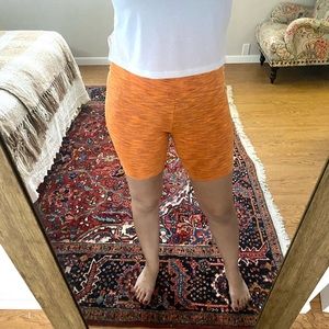 Outdoor Voices orange bike shorts - like new!